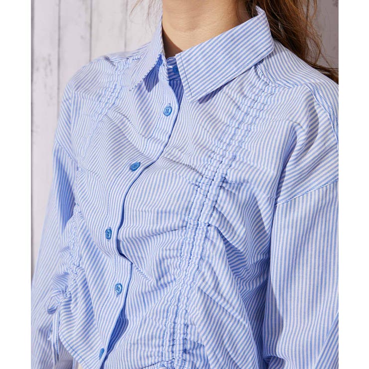 《ダブルドロスト・ストライプ》シャツ／フェミニン×Ｙ２Ｋ／春夏／全３色 | GORGE  | 詳細画像13 