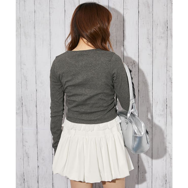 《ヘンリーネック×裾レース切り替え》リブカットソー／秋冬春／全３色 | GORGE  | 詳細画像11 