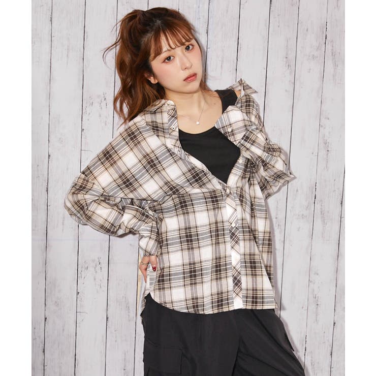 《インナー付き 綿シアーチェック》シャツ カジュアル×ナチュラル | GORGE  | 詳細画像11 