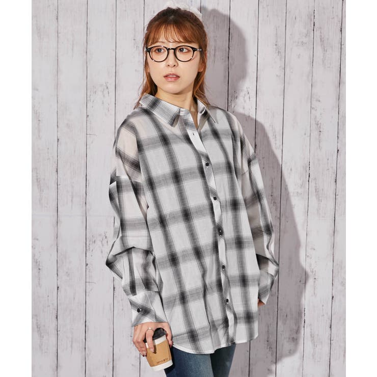《インナー付き 綿シアーチェック》シャツ カジュアル×ナチュラル | GORGE  | 詳細画像13 