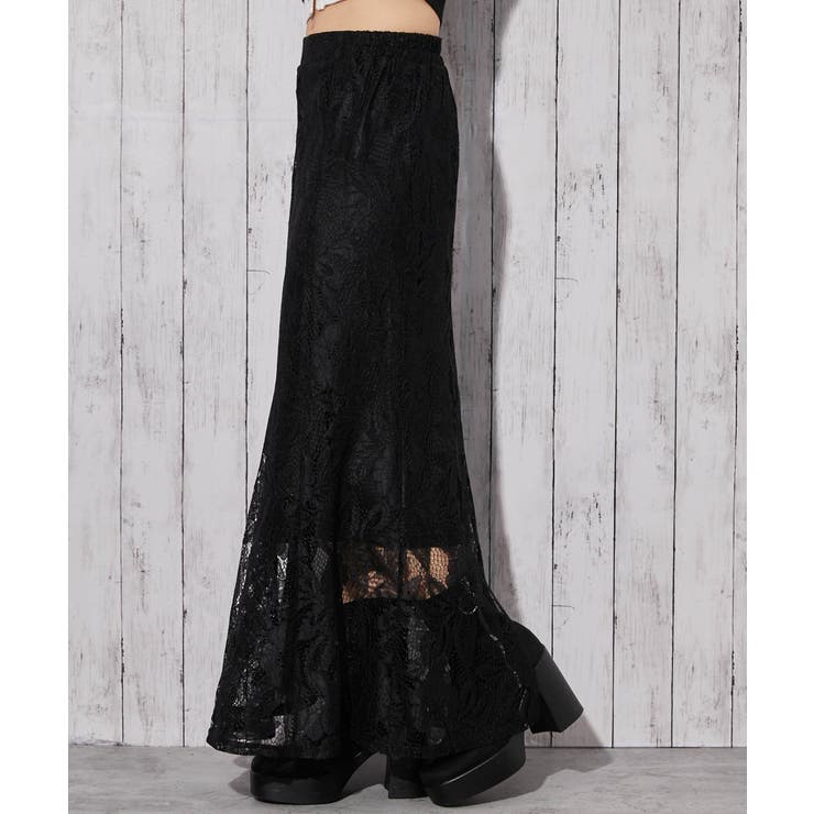 《総レース×マーメイド》ロングスカート きれいめ フェミニン 春◎ | GORGE  | 詳細画像7 