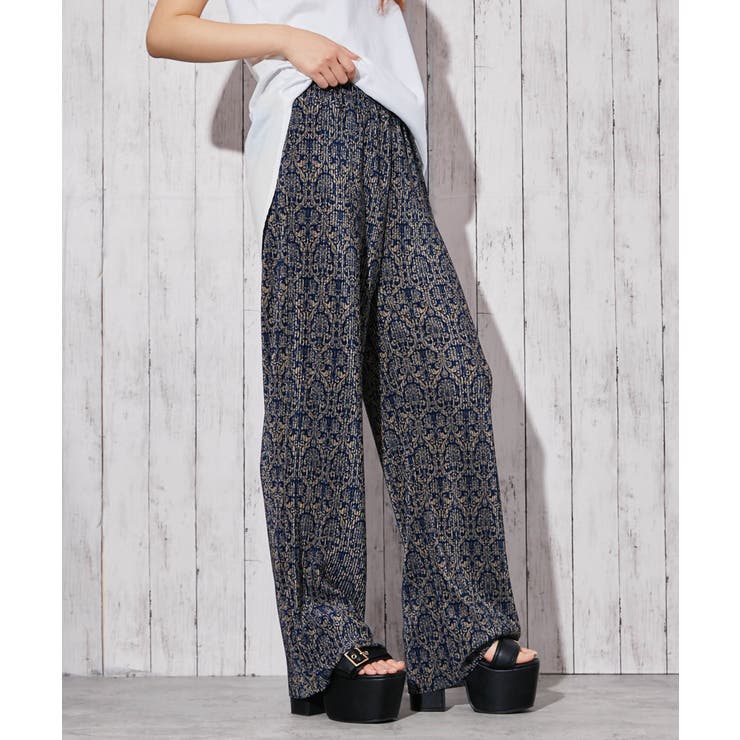 《プリーツ イージー》柄ワイドパンツ／モードカジュアル／オールシーズン／全５色 | GORGE  | 詳細画像6 