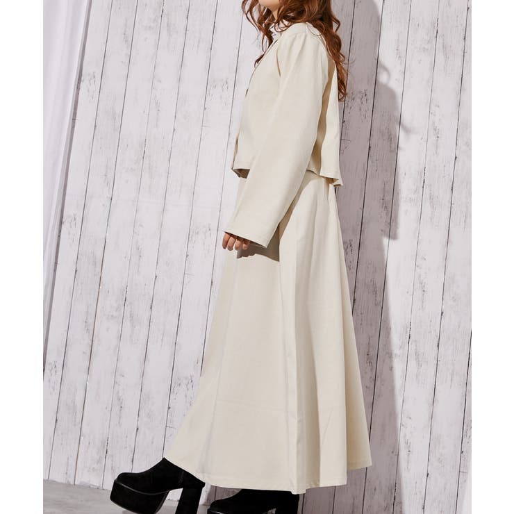 《麻調 ワンピース＆ショートジャケット》セットアップ キレイめ×フェミニン | GORGE  | 詳細画像7 