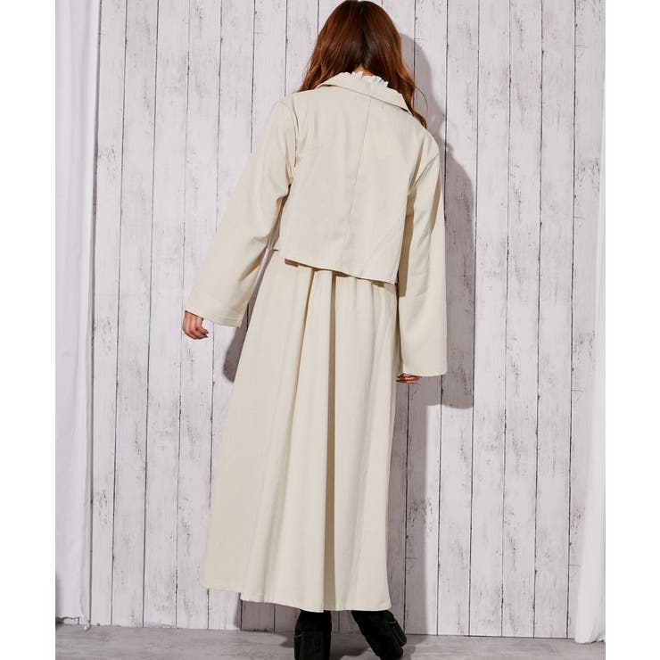 《麻調 ワンピース＆ショートジャケット》セットアップ キレイめ×フェミニン | GORGE  | 詳細画像8 