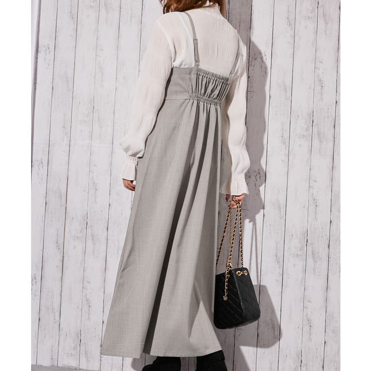 《麻調 ワンピース＆ショートジャケット》セットアップ キレイめ×フェミニン | GORGE  | 詳細画像13 