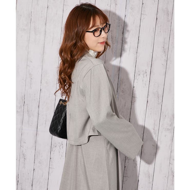 《麻調 ワンピース＆ショートジャケット》セットアップ キレイめ×フェミニン | GORGE  | 詳細画像16 