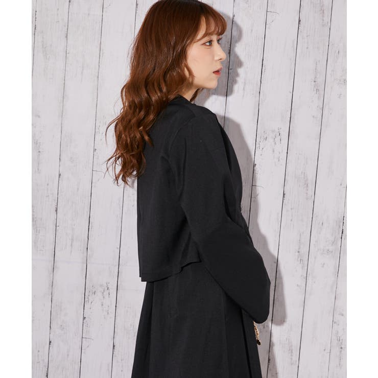 《麻調 ワンピース＆ショートジャケット》セットアップ キレイめ×フェミニン | GORGE  | 詳細画像23 