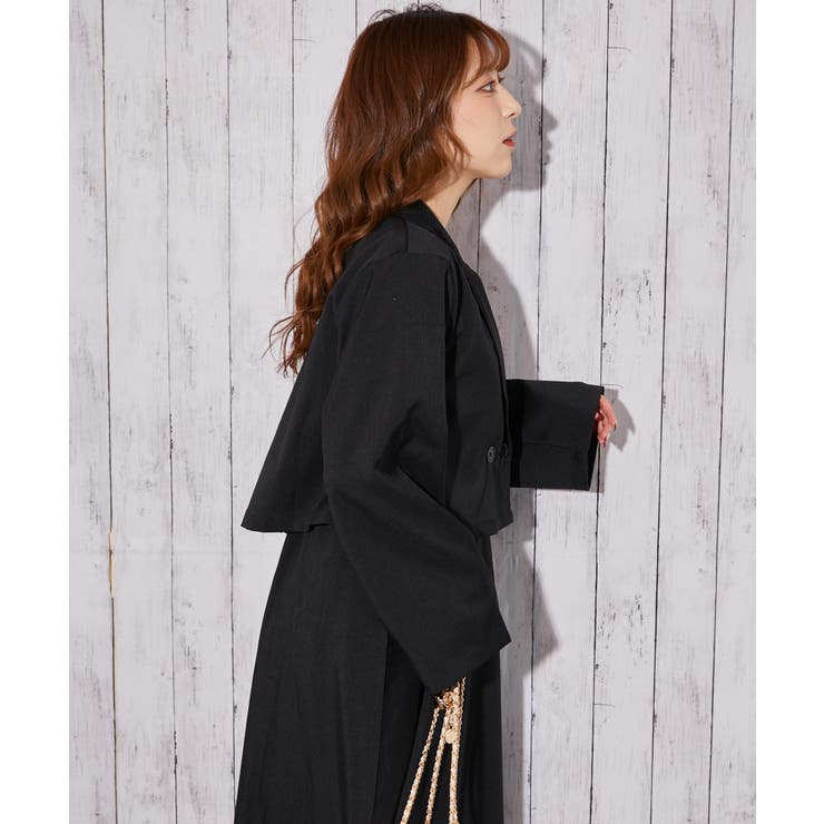 《麻調 ワンピース＆ショートジャケット》セットアップ キレイめ×フェミニン | GORGE  | 詳細画像25 