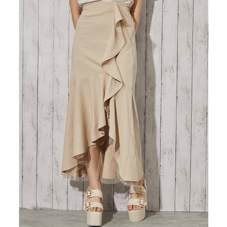 《ラッフルフリル》ロングスカート／フェミニン／春夏秋／全２色 | GORGE  | 詳細画像2 