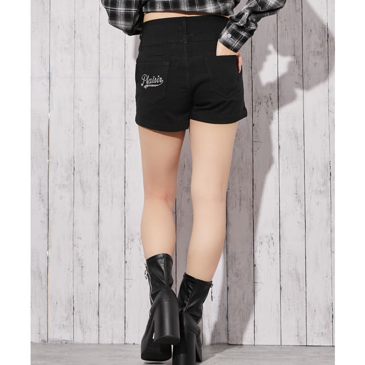 《３つボタン・ラインストーンロゴ》ショートパンツ／ストリート×Ｙ２Ｋ／春夏 | GORGE  | 詳細画像6 