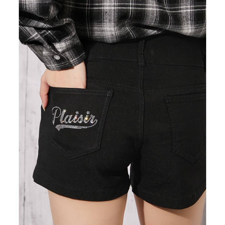 《３つボタン・ラインストーンロゴ》ショートパンツ／ストリート×Ｙ２Ｋ／春夏 | GORGE  | 詳細画像8 