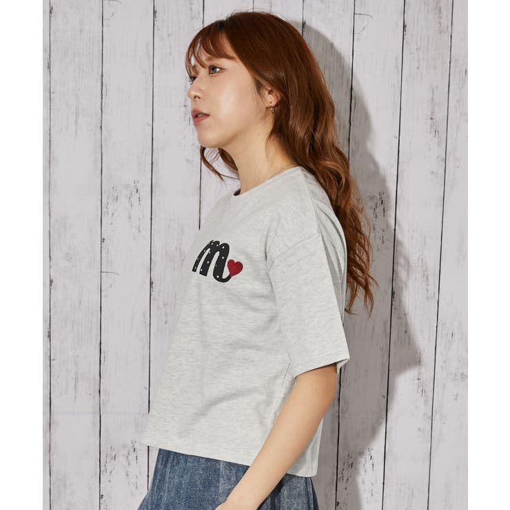 《ハートロゴ刺繍》Ｔシャツ／ストリート×フェミニン／春夏／全３色 | GORGE  | 詳細画像17 