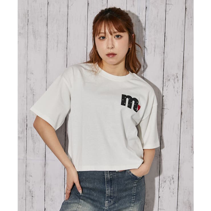 《ハートロゴ刺繍》Ｔシャツ／ストリート×フェミニン／春夏／全３色 | GORGE  | 詳細画像3 