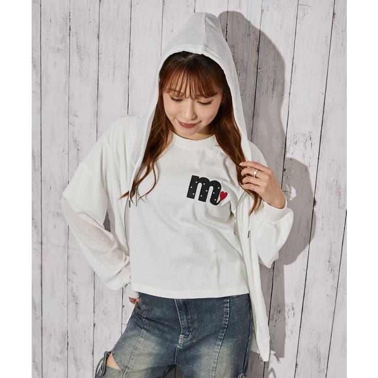 《ハートロゴ刺繍》Ｔシャツ／ストリート×フェミニン／春夏／全３色 | GORGE  | 詳細画像5 