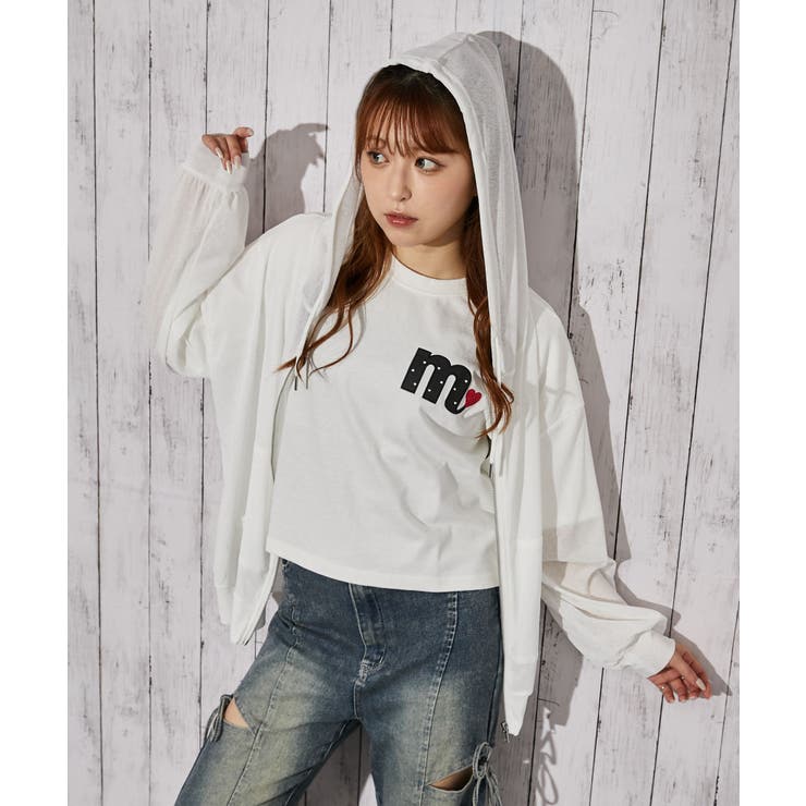 《ハートロゴ刺繍》Ｔシャツ／ストリート×フェミニン／春夏／全３色 | GORGE  | 詳細画像6 
