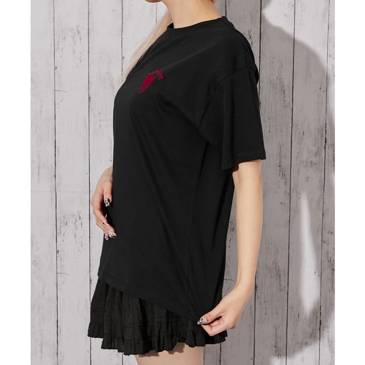 《ワンポイントハート刺繍》Ｔシャツ／カジュアル×Ｙ２Ｋ／春夏／全４色 | GORGE  | 詳細画像11 
