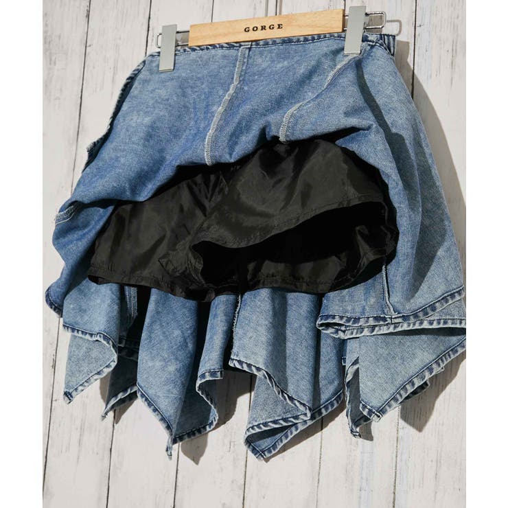 《ベルト付き×アシンメトリー》デニムミニスカート インパン付き オールシーズン | GORGE  | 詳細画像11 