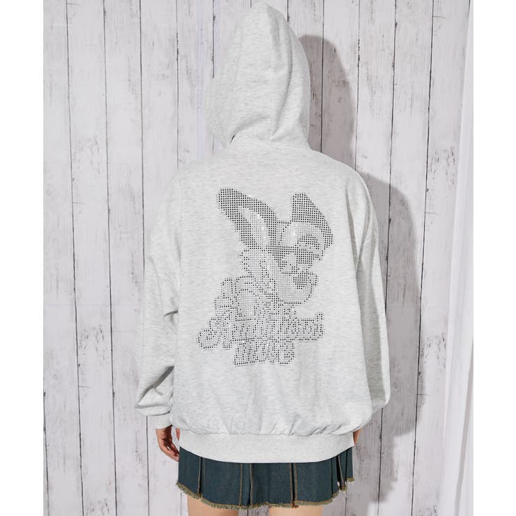 《ラビットモチーフ×バックデザイン》裏毛ＺＩＰパーカー／秋冬春／全３色 | GORGE  | 詳細画像9 