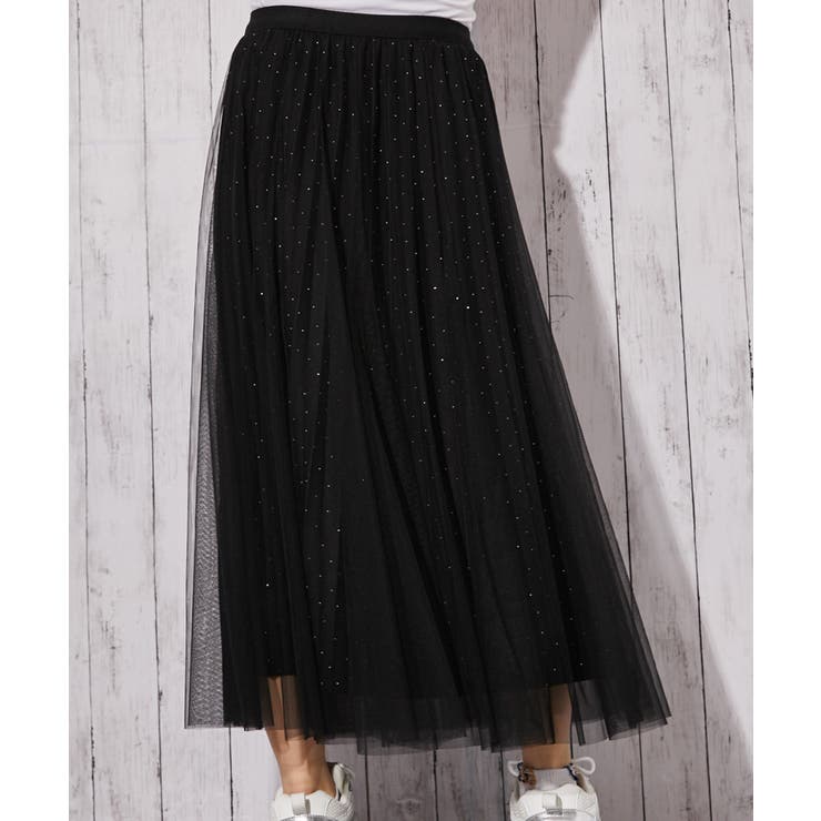 《チュール・ジルコン》プリーツスカート／ガーリー×フェミニン／春夏秋／全２色 | GORGE  | 詳細画像3 