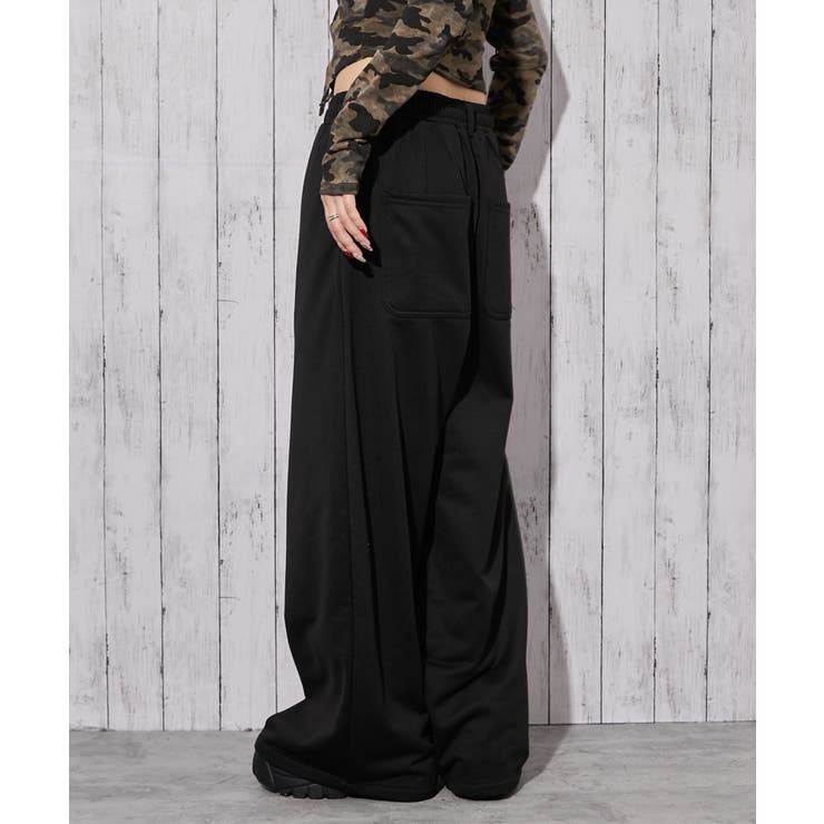 《裏毛素材×スーパーワイド》スウェットパンツ ウエストゴム 春◎ | GORGE  | 詳細画像8 