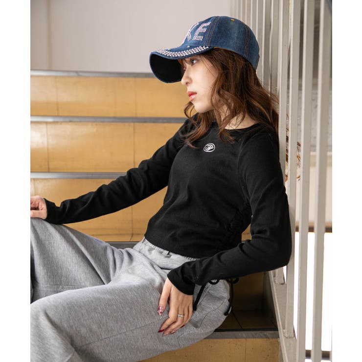 《シリコンロゴ×ドロストデザイン》リブテレコトップス／秋冬春 | GORGE  | 詳細画像4 