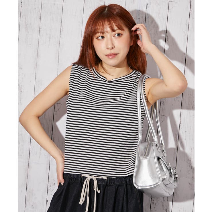 《リブ タンタケ》タンクトップ／カジュアル／春夏秋／全３色 | GORGE  | 詳細画像1 