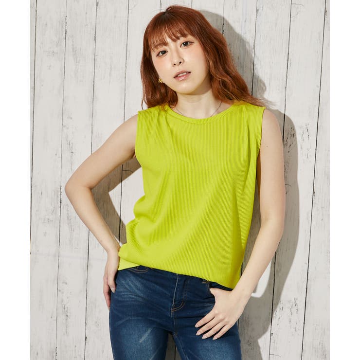 ライム | 《リブ ベーシック》タンクトップ／カジュアル／オールシーズン／全５色 | GORGE 
