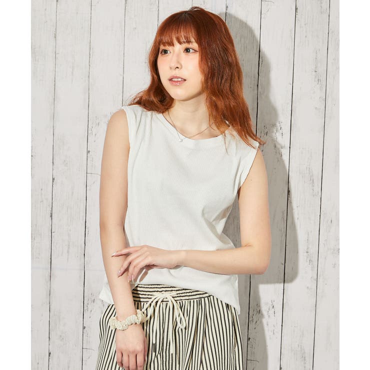《リブ ベーシック》タンクトップ／カジュアル／オールシーズン／全５色 | GORGE  | 詳細画像15 