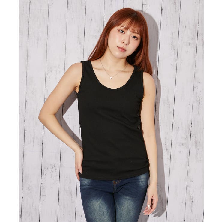 《リブ ラウンドネック》タンクトップ／カジュアル／オールシーズン／全６色 | GORGE  | 詳細画像7 