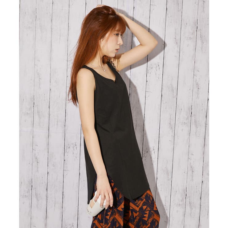 《ラウンドヘム シンプル》タンクトップ／カジュアル／春夏秋／全２色 | GORGE  | 詳細画像3 