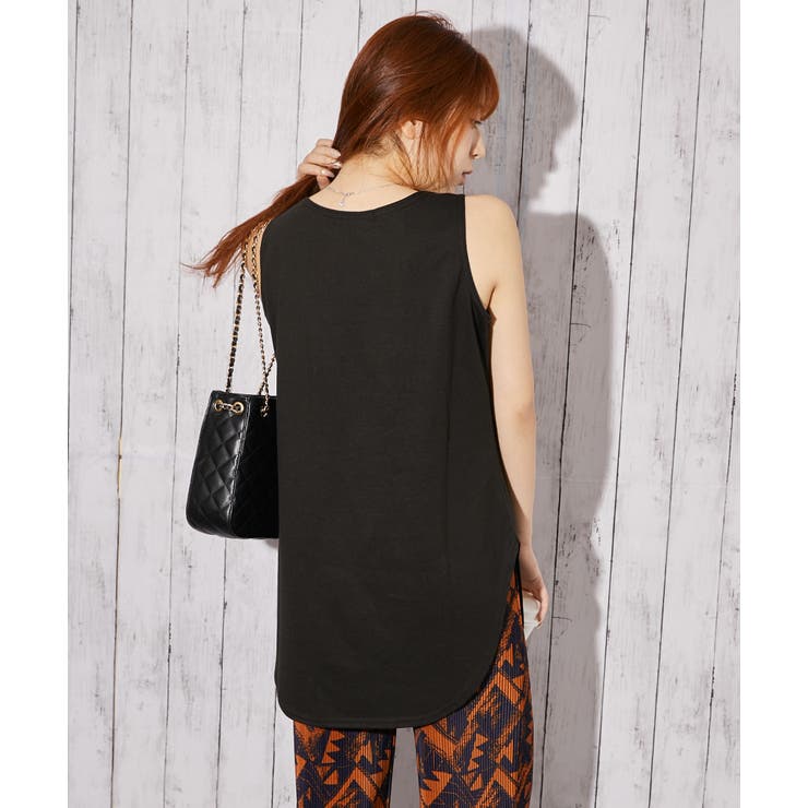 《ラウンドヘム シンプル》タンクトップ／カジュアル／春夏秋／全２色 | GORGE  | 詳細画像4 