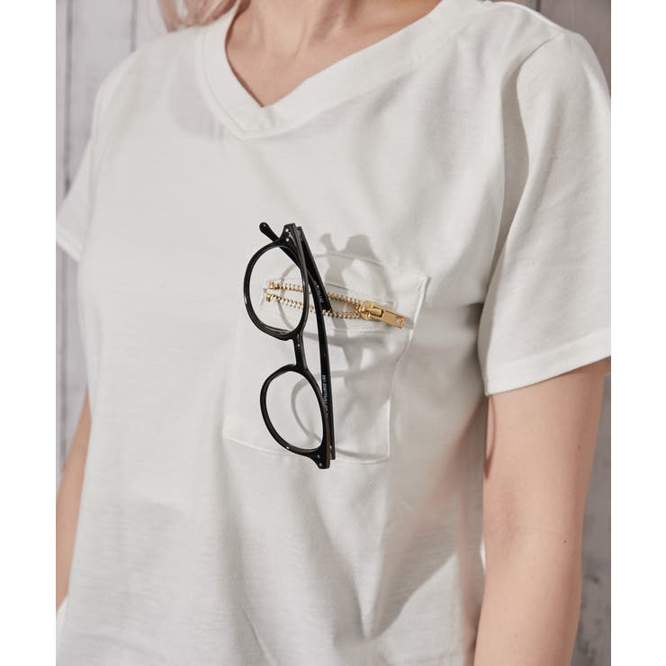 《ＺＩＰポケット・Ｖネック》Ｔシャツ／カジュアル×ストリート／春夏／全３色 | GORGE  | 詳細画像17 