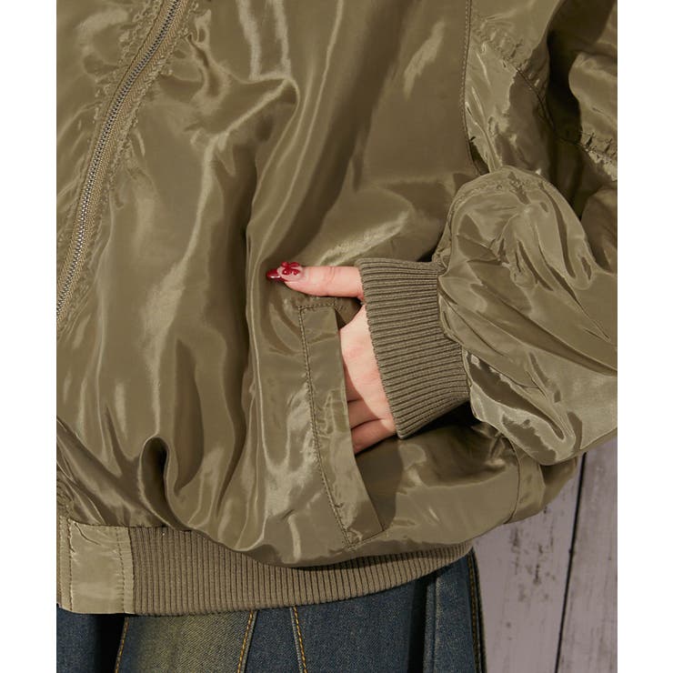 《ロング丈》ＭＡ－１ブルゾン／春秋／全３色 | GORGE  | 詳細画像10 