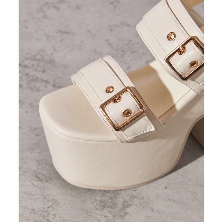 《厚底×ダブルベルト》サンダル／ストリート×Ｙ２Ｋ／春夏／全２色 | GORGE  | 詳細画像12 