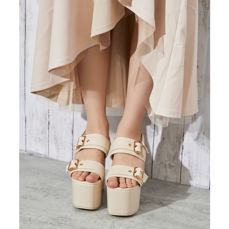 《厚底×ダブルベルト》サンダル／ストリート×Ｙ２Ｋ／春夏／全２色 | GORGE  | 詳細画像15 