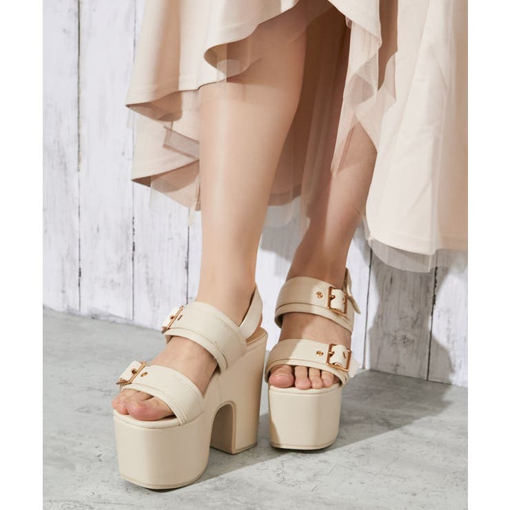 《厚底×ダブルベルト》サンダル／ストリート×Ｙ２Ｋ／春夏／全２色 | GORGE  | 詳細画像16 