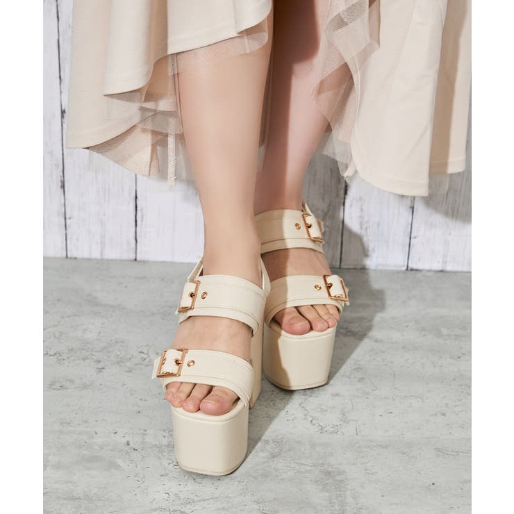 《厚底×ダブルベルト》サンダル／ストリート×Ｙ２Ｋ／春夏／全２色 | GORGE  | 詳細画像17 