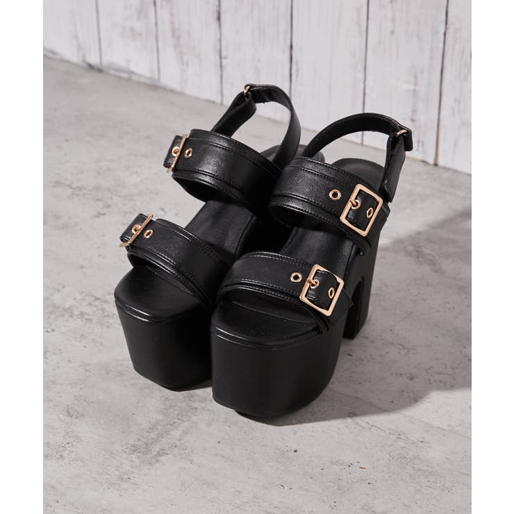 《厚底×ダブルベルト》サンダル／ストリート×Ｙ２Ｋ／春夏／全２色 | GORGE  | 詳細画像4 