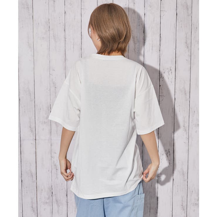 《おばけ×サガラ刺繍》ＢＩＧＴシャツ／ストリート／春夏／全２色 | GORGE  | 詳細画像12 