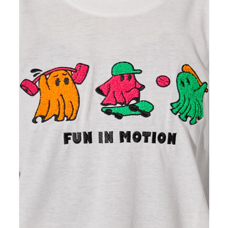 《おばけ×サガラ刺繍》ＢＩＧＴシャツ／ストリート／春夏／全２色 | GORGE  | 詳細画像14 