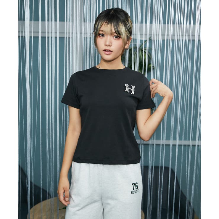 《ビジューロゴ》Ｔシャツ／カジュアル×モード／春夏／全３色 | GORGE  | 詳細画像8 