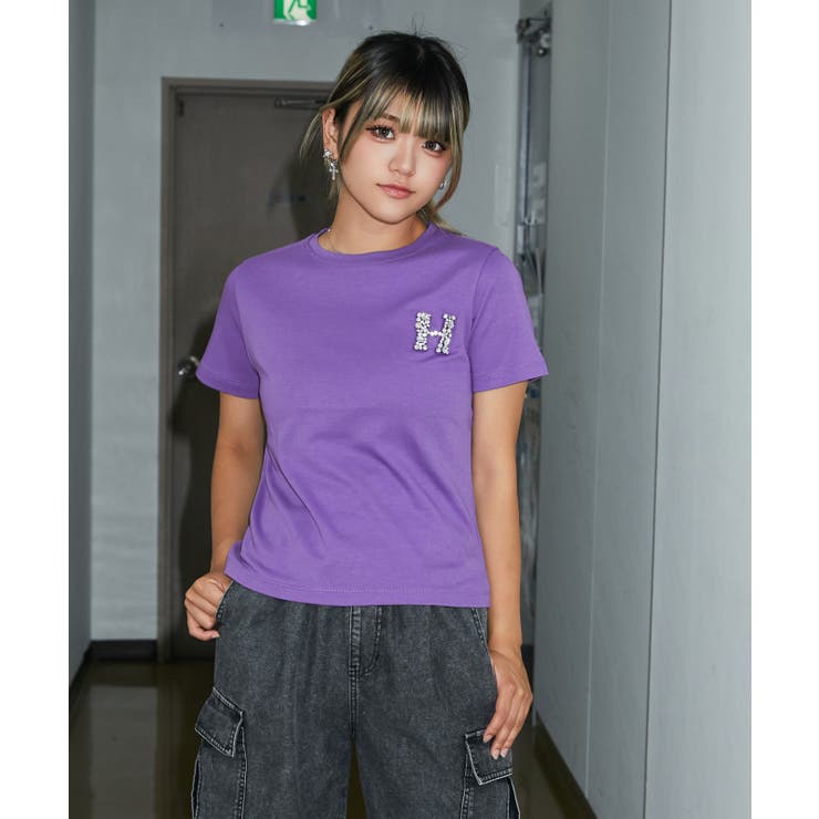 《ビジューロゴ》Ｔシャツ／カジュアル×モード／春夏／全３色 | GORGE  | 詳細画像3 