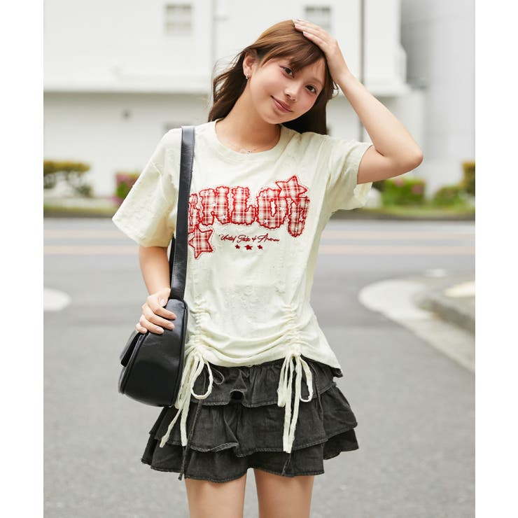 《チェックロゴ刺繍シャーリング》カットソー／ストリート／春夏／全２色 | GORGE  | 詳細画像9 