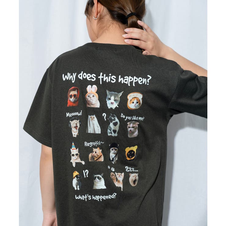 スミクロ | 《ゆるアニマルフォト×バックプリント》Ｔシャツ ストリート×Ｙ２Ｋ 春夏 | GORGE 