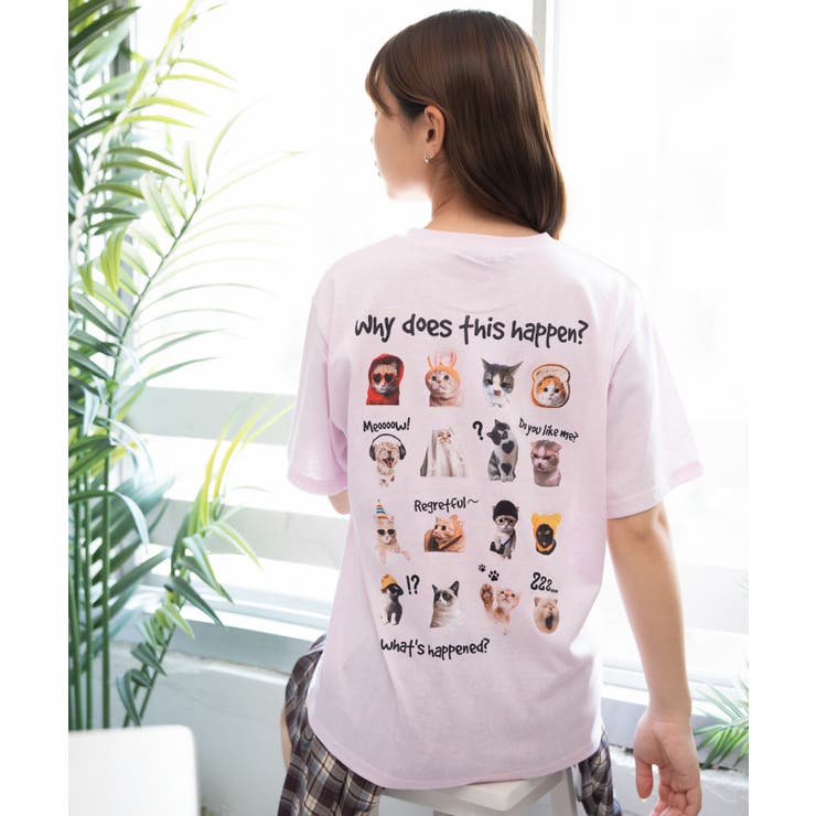 《ゆるアニマルフォト×バックプリント》Ｔシャツ ストリート×Ｙ２Ｋ 春夏 | GORGE  | 詳細画像2 