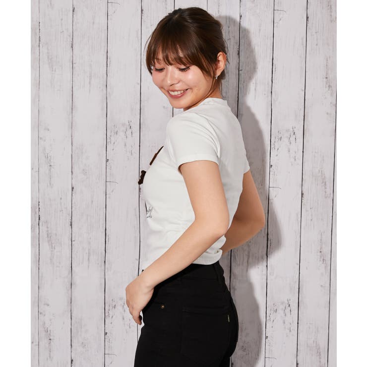 《帽子女の子キャラ》立体デザインＴシャツ／ストリート×Ｙ２Ｋ／春夏／全３色 | GORGE  | 詳細画像10 