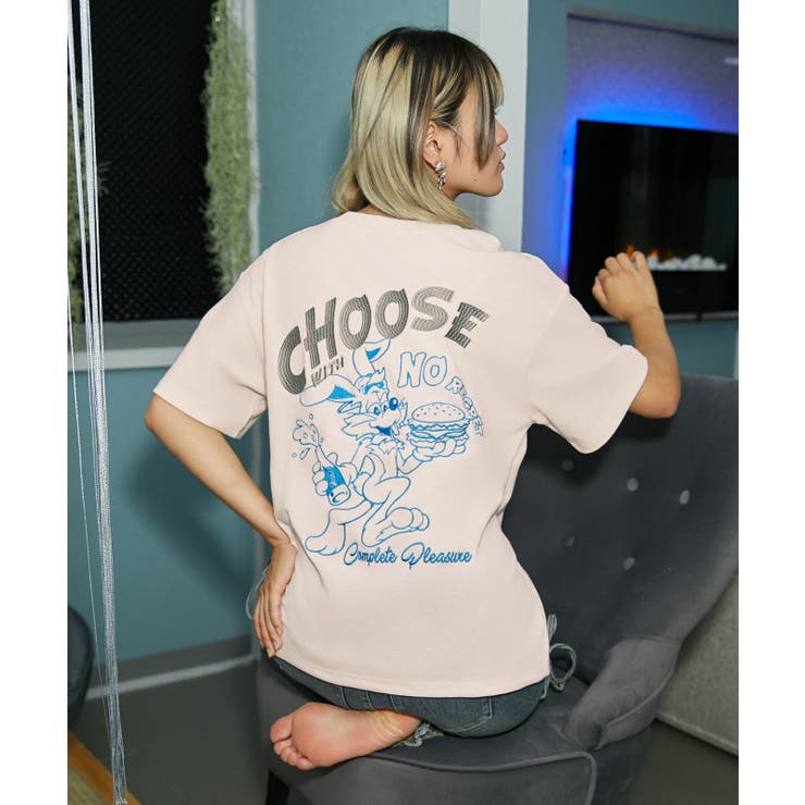 《バックロゴ・ウサギ刺繍》Ｔシャツ／ストリート×カジュアル／春夏／全３色 | GORGE  | 詳細画像14 