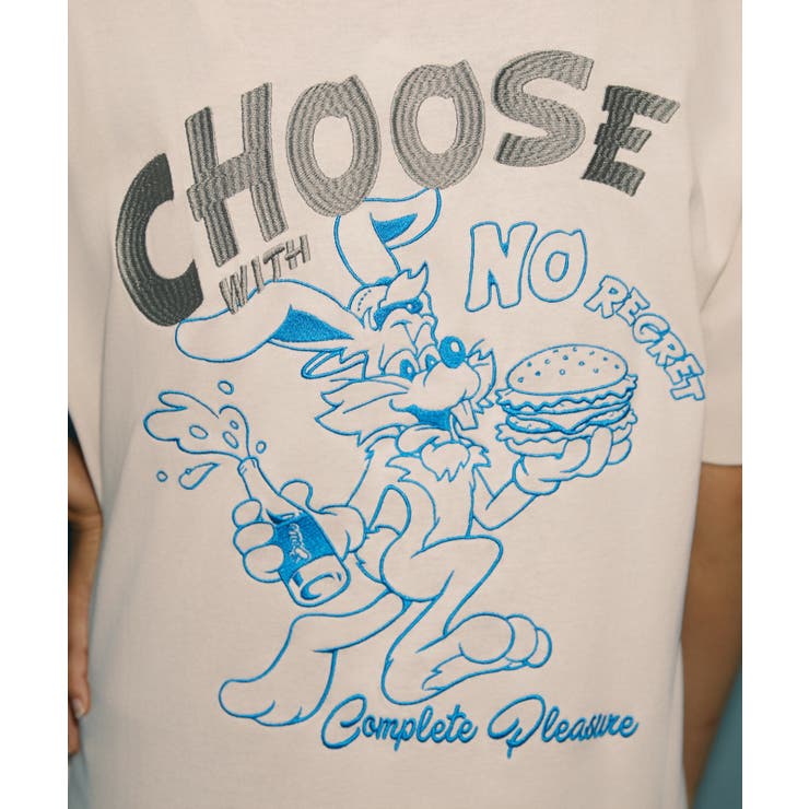 《バックロゴ・ウサギ刺繍》Ｔシャツ／ストリート×カジュアル／春夏／全３色 | GORGE  | 詳細画像26 