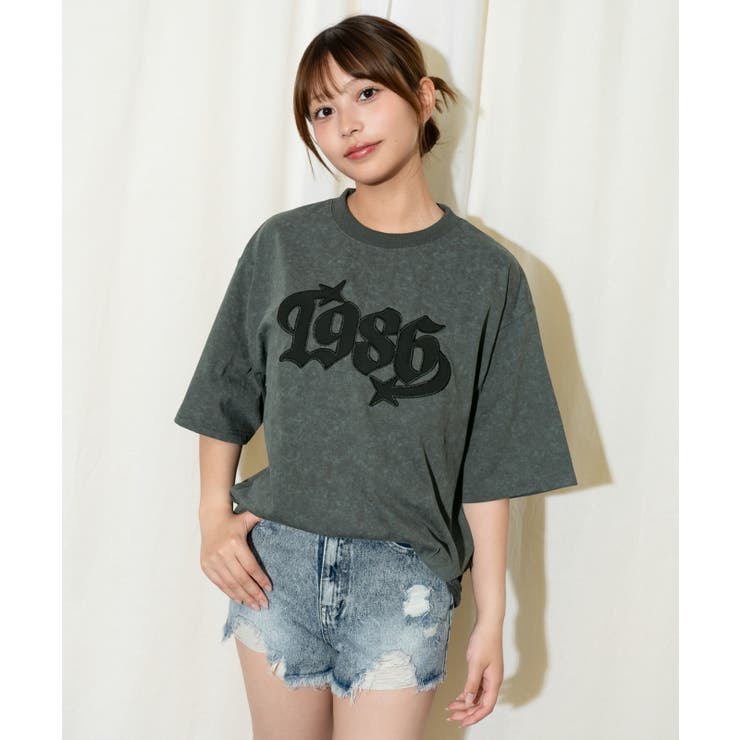 《カレッジロゴワッペン》ＢＩＧ Ｔシャツ／ストリート×Ｙ２Ｋ／春夏／全３色 | GORGE  | 詳細画像9 
