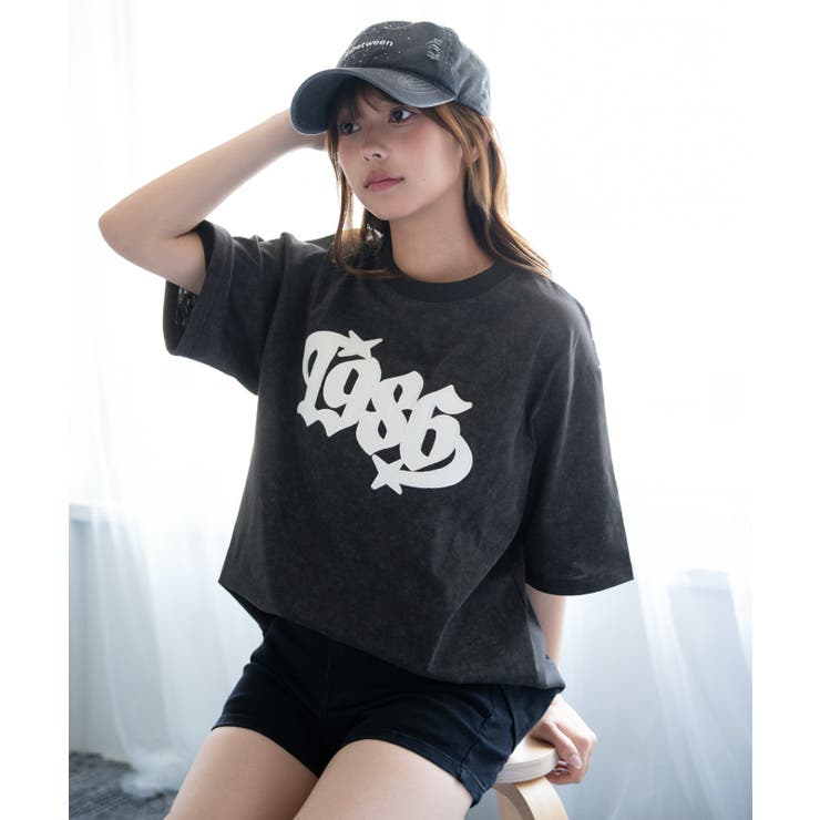 《カレッジロゴワッペン》ＢＩＧ Ｔシャツ／ストリート×Ｙ２Ｋ／春夏／全３色 | GORGE  | 詳細画像2 